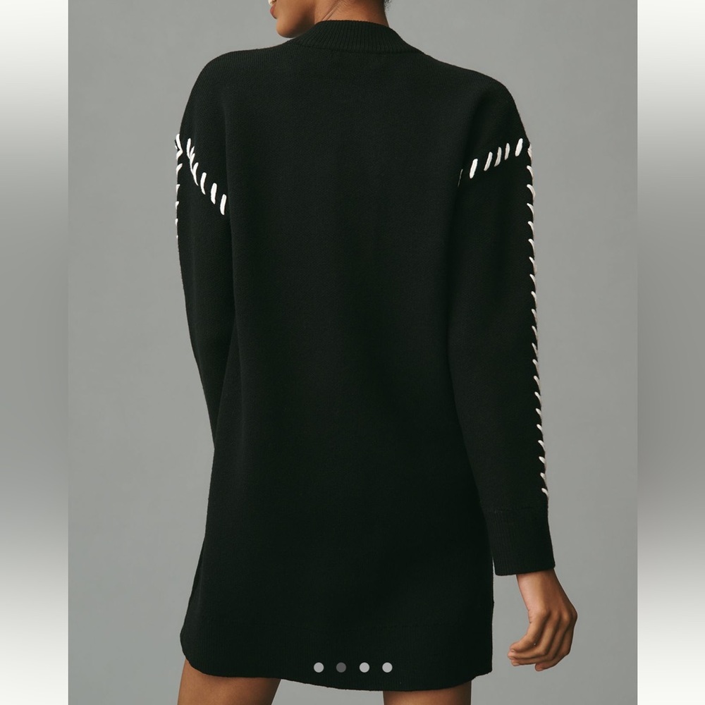 Anthropologie Black Long Sleeve Dress - Picture 2 of 5